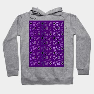 MOD Purple Geometrical Designs Hoodie